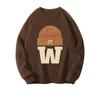 Women Oversize Vintage Sweatshirt Round Neck Long Sleeve Loose Casual Pullover Top