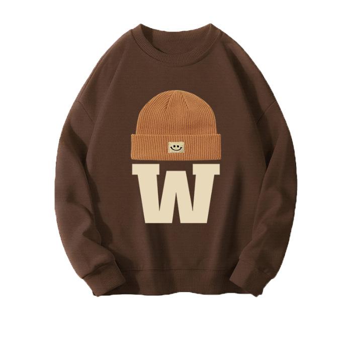 Women Oversize Vintage Sweatshirt Round Neck Long Sleeve Loose Casual Pullover Top