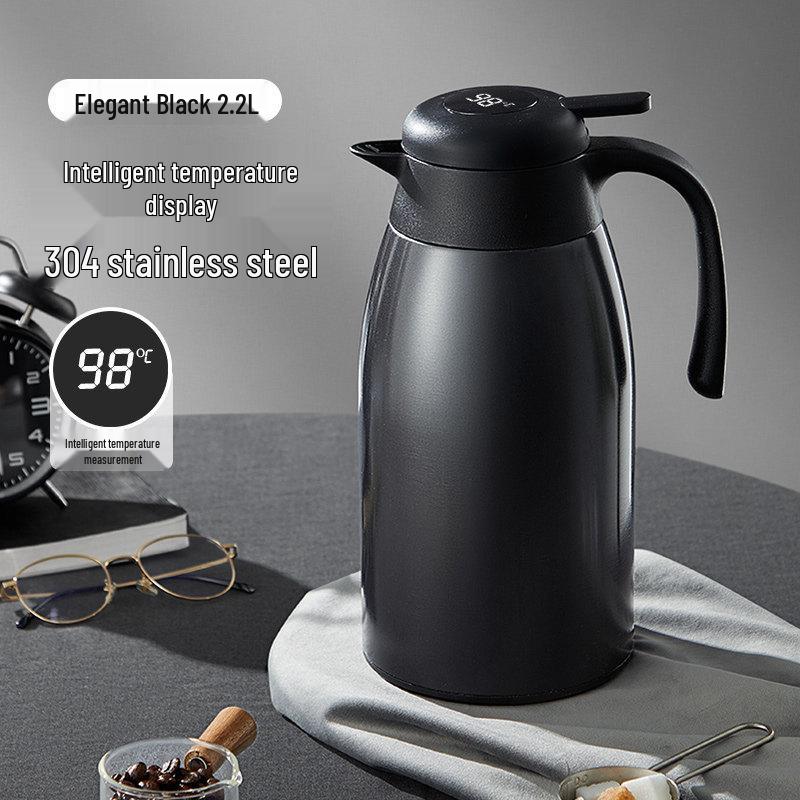 Stainless Steel Thermos Flask - Large Capacity Hot Water Bottle for Home Use
