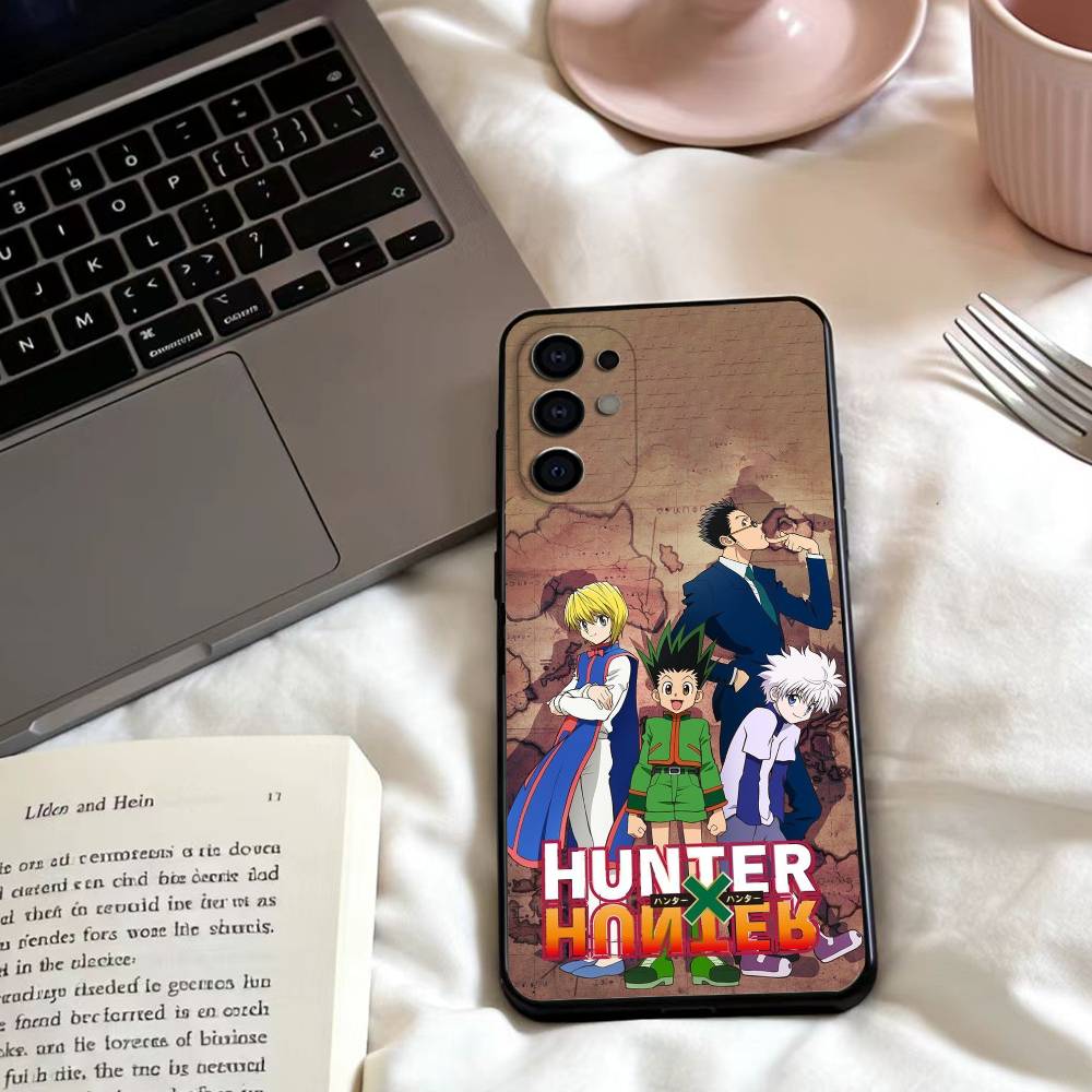 HEISS Anime H-Hunter x Hunter Handyhülle Für Samsung S25,24,23,22,30,21,10,9,Ultra,Plus,Lite,FE,4,5 G Weiche Schwarze Hülle