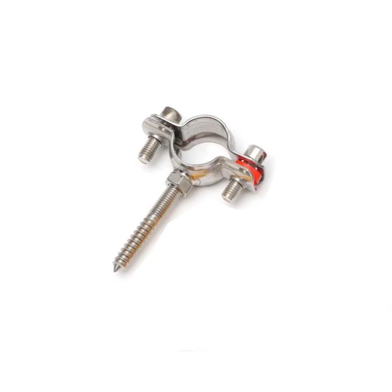 304 Stainless Steel Fixed Pipe Bracket Expansion Screw Pipe Clamp /Screw Length M8 * 30 1pcs  15-19mm