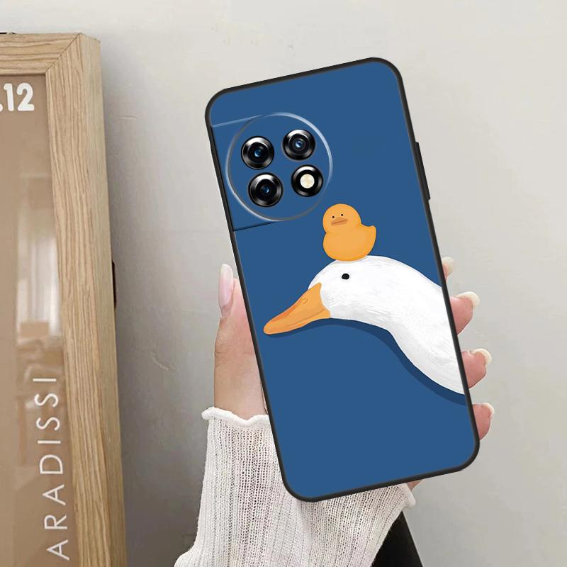 Cartoon Funny Goose Case For OnePlus Nord CE 5 3 4 Lite N20 N30 OnePlus 13T 10T 8T 11 12 13 15 R 9 10 Pro Cover