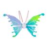 Elektrische Feen-Schmetterlingsflügel mit LED-Lichtern Leuchtende Regenbogenflügel für Mädchen Frauen Rollenspielkostüm für Party Weihnachten