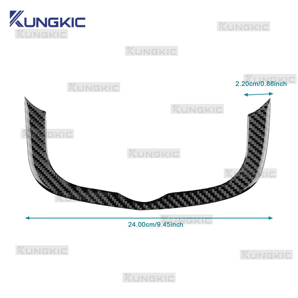 Real Soft Carbon Fiber Sticker For Dacia Duster 2014 2015 2016 2017 2018 LHD RHD Car Central Control AC Frame Interior Trim