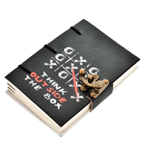 

Дневник с мотивационными цитатами 17,78 см из переработанного хлопка, бесплатная бумага ручной работы 250 г/м² - Черный