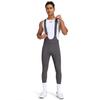 Santic Men's Cycling Bib Pants, Long Cycling Bib Tights for Autumn and Winter, 4D Padded, Breathable, Quick-Drying, Elastic, Gray, Size L