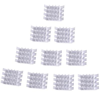 10Pcs Alumínio Dissipador de calor Computador Cooler Radiador Dissipador de calor para placa-mãe