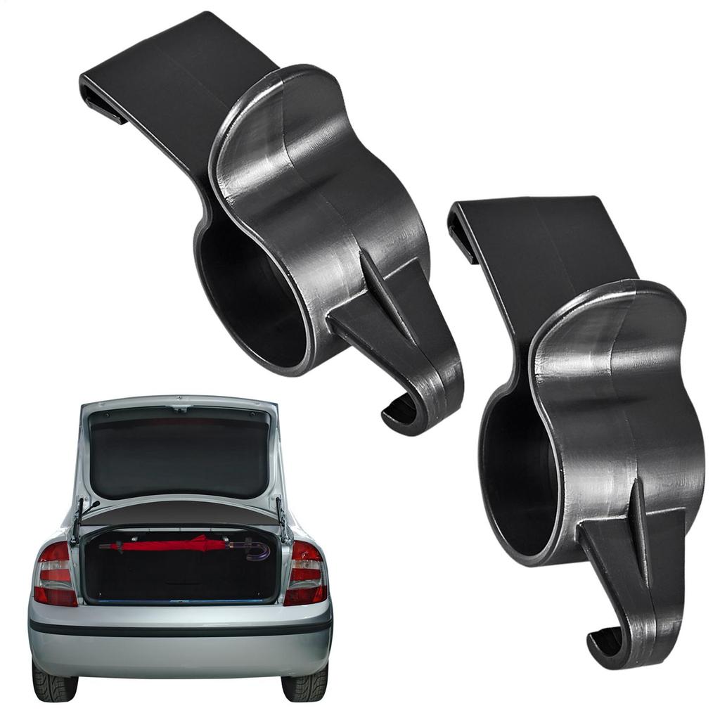 2pcs Car Trunk Lid Umbrella HolderTrunk Mounting Bracket Durable Universal Easy To Use Car Trunk Organizer Umbrella Most