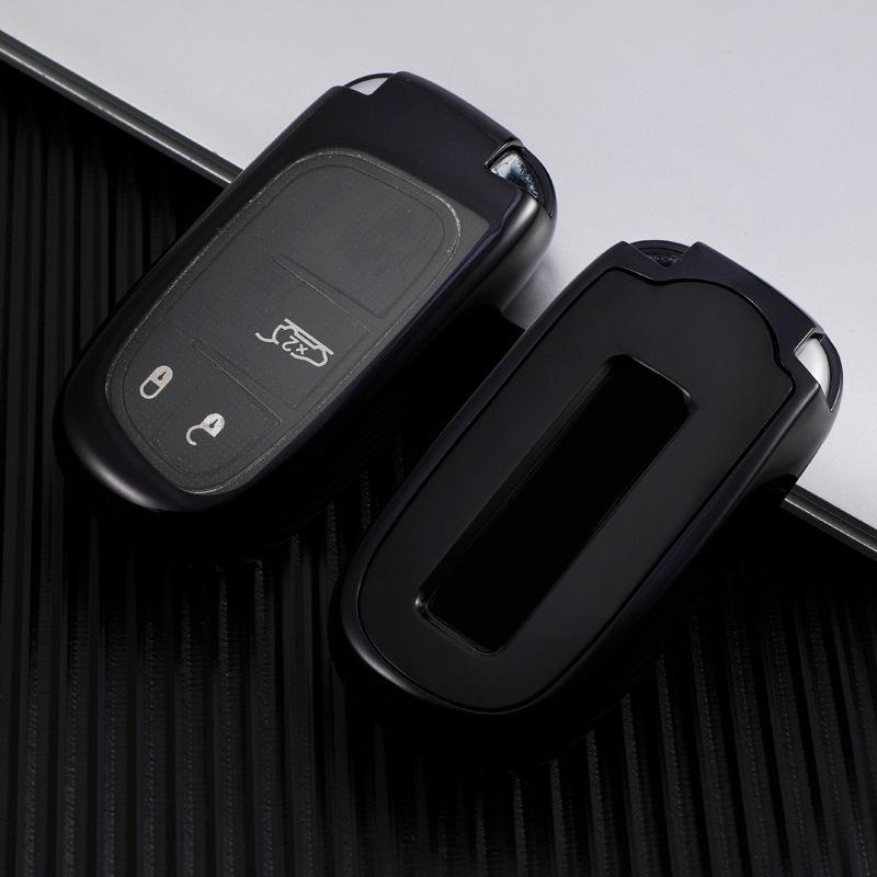 Compatible Key Cover for Jeep Compass, Renegade, Grand Cherokee & Dodge