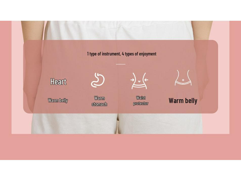 Self-Heating Menstrual Support Belt for Uterus and Lumbar Relief