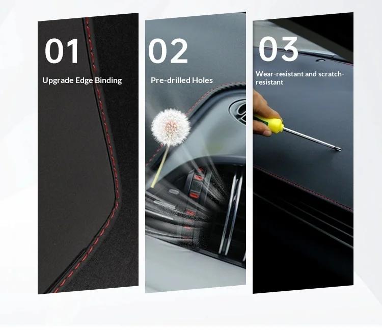 For BYD Leopard 5 Denza B5 Fangchengbao Car Dashboard Sunshade Mat Anti Glare Sun Protection Interior Decoration Modification