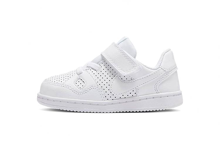 

Nike Son Of Force Slip Resistant, Abrasion Resistant, Breathable Low top Skateboard Shoes Pure White Infant And Toddler 615150-109 21