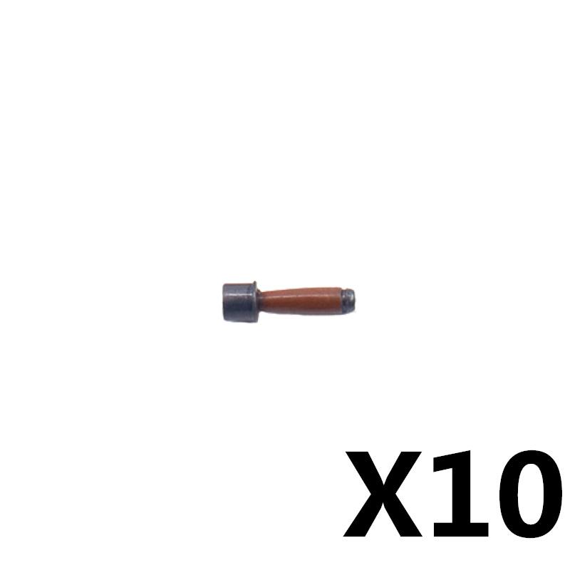Military Soldier Figures Weapon Building Blocks Accessory Machine Guns Gatling Moxin Nagan Rocket Launcher Shield Toys Gift D124