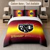 Custom Bedding Set Racing Club De Lens Pattern, Print Name Text 1 Duvet Cover Plus 2 Pillowcases Home Textile