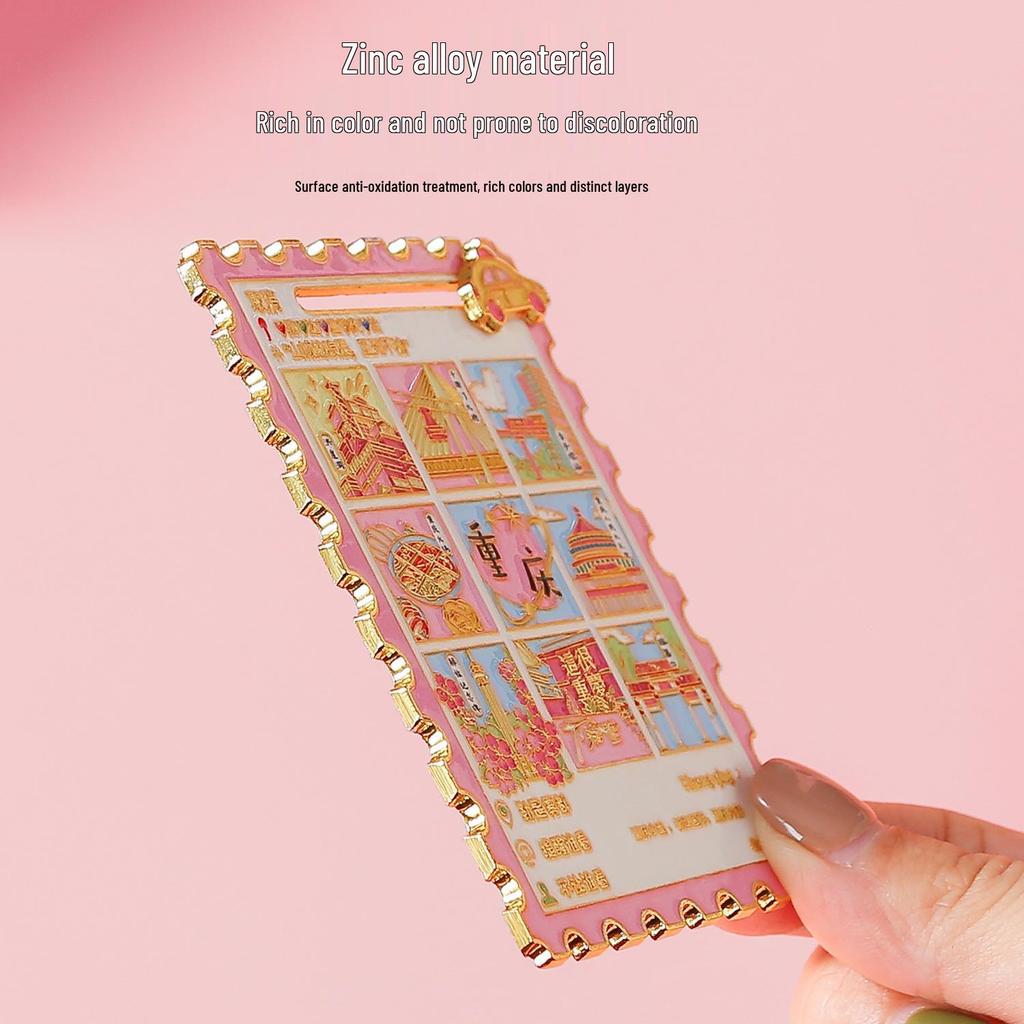 Chongqing Cultural Creative Slider Magnet Souvenir - Metal Moments Home Decor Gift