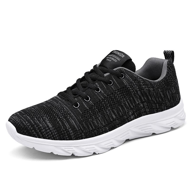 Spring & Autumn Men's Large Size Breathable Flyknit Running Shoes