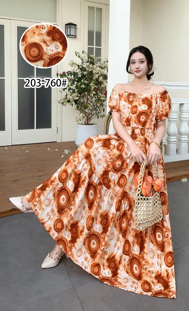 2024 Women's Beach Dress Short Sleeve Floral Dress Cotton Travel Vacation Bohemian Skirt Summer Halter