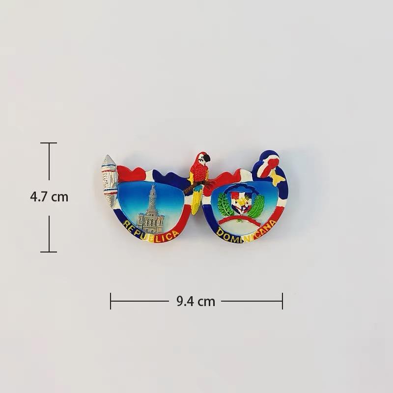 Dominican Republic Travel Souvenir Refrigerator Magnet 3D Refrigerator Magnet Decorative Refrigerator Magnet