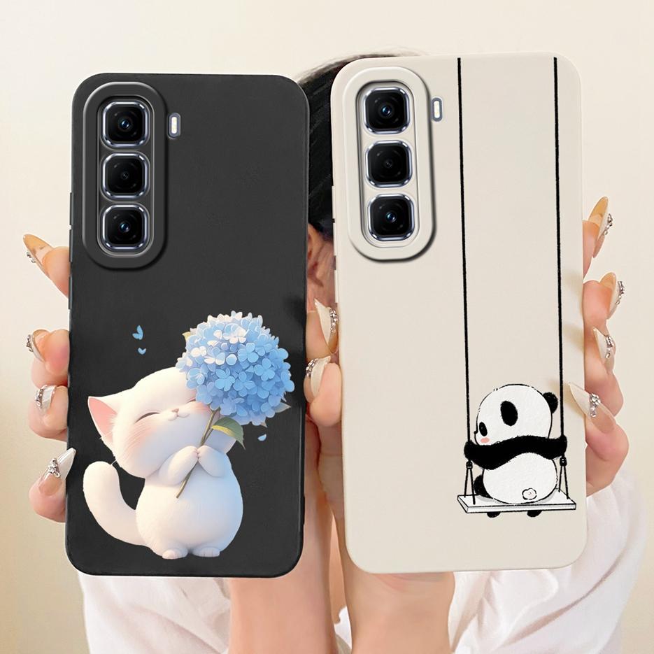 For Infinix Hot 50 Pro Plus 4G Case X6880 Cool Owl Dragon Painted Cover Soft TPU Phone Case For Infinix Hot 50 Hot50 Pro 4G Bags