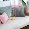 Sofa Protector Cover Plain Solid Stretch Sofa Cushion Mat Couch Cover Thicken Plush Chair Sofa Towel Home Decor for Living Room