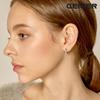 Cubic Triangle One-Touch Silver Earrings by Gisvee111