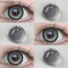 EYESHARE 1 Pair BUBBLE Gray Contact Lenses for Eyes Brown Natural Korean Softlens Beauty Eye Makeup Lens