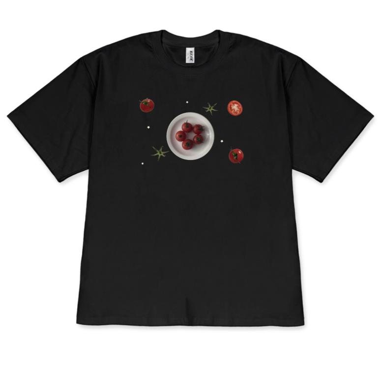 

Minimalist TShirt Short Sleeve Aesthetic Cherry Tomato GraphicCute Food Print Tops Casual Tee for Women Unisex Fashion Versatile 4XL