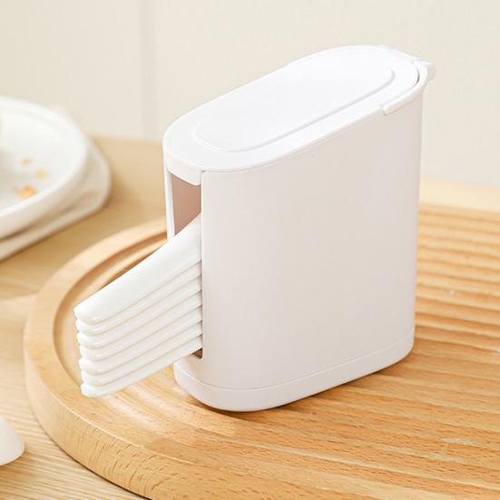 Spoon Storage Box Kitchen Cutlery Organizer Bottom Design Easy to Dust-Proof Cover Hollow Clean Spoon