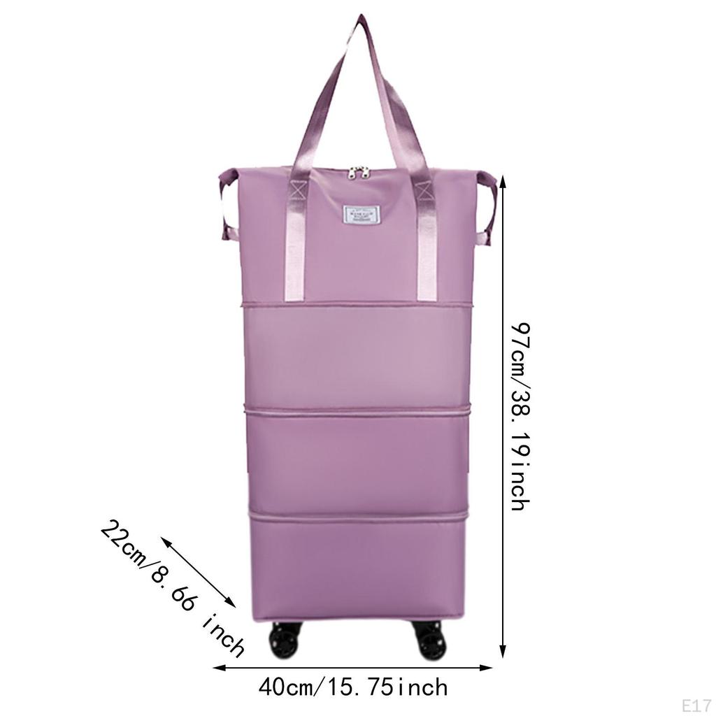 Compact Travel Duffel Bag with Wheels for Easy Transport