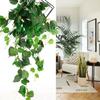 Plastic Fake Hanging Plants Handmade Artificial Realistic Vine Plants Decorative Lifelike Fake Tree Leaves Garden Decor