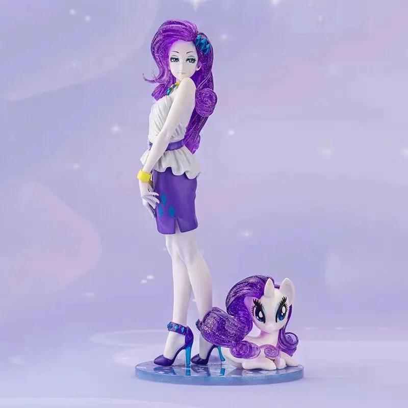 My Little Pony Bishoujo Anime Figure Applejack Fluttershy Mikuo Statue Rainbow Dash Bishoujo Rarity Figurines Doll Gift Toy