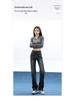 High-Waisted Slim Straight-Leg Jeans for Women, 2026 Spring/Autumn Trend, Floor-Length Cigarette Pants for Tall Figures.