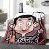 Custom Name Mr Bean'S Adventure Party Blanket For Couch Bed Plush Cozy Fuzzy Blanket Super Soft Warm Blankets For Fall And Winter 0916143
