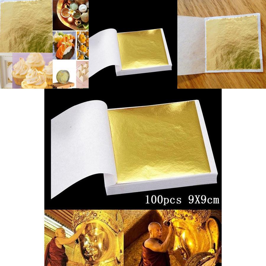 Exquisites Blattgold-Kunstdesign mit vergoldetem Rahmen für DIY-Dekorationsprojekte