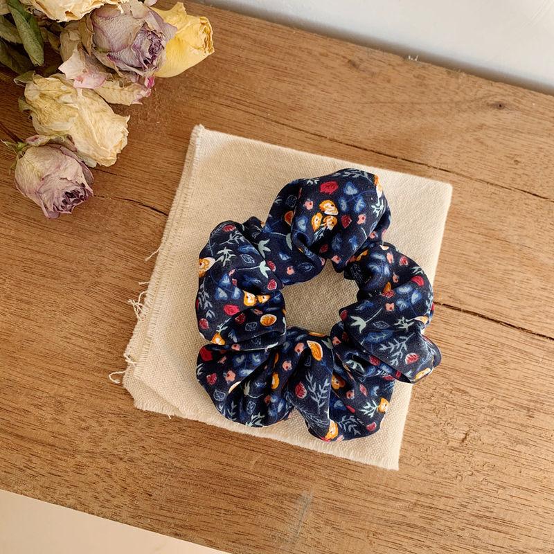 2PCS Small Floral Fabric Hair Hoop Hair Accessories For Girl French Fabric Hair Rope for lady