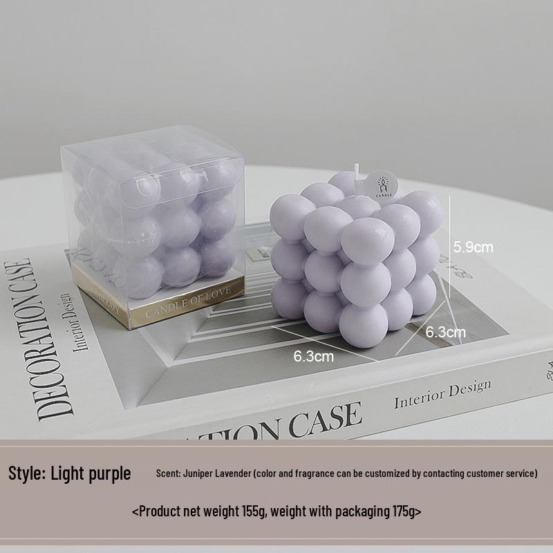 High-End Customizable Scented Candle Rubik's Cube Ornament Gift