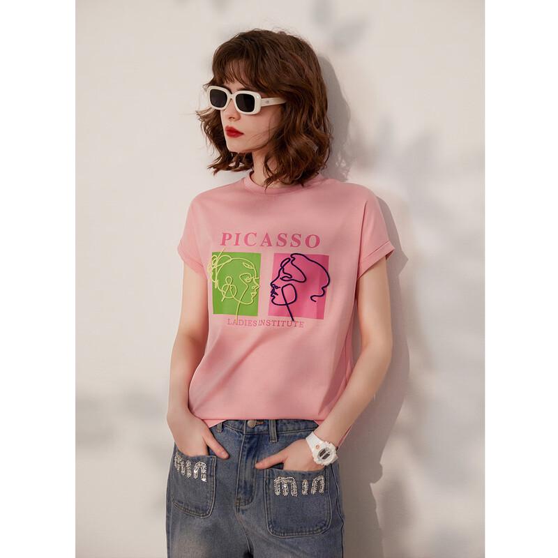 Bailuyu Women s Printed Casual T-Shirt L