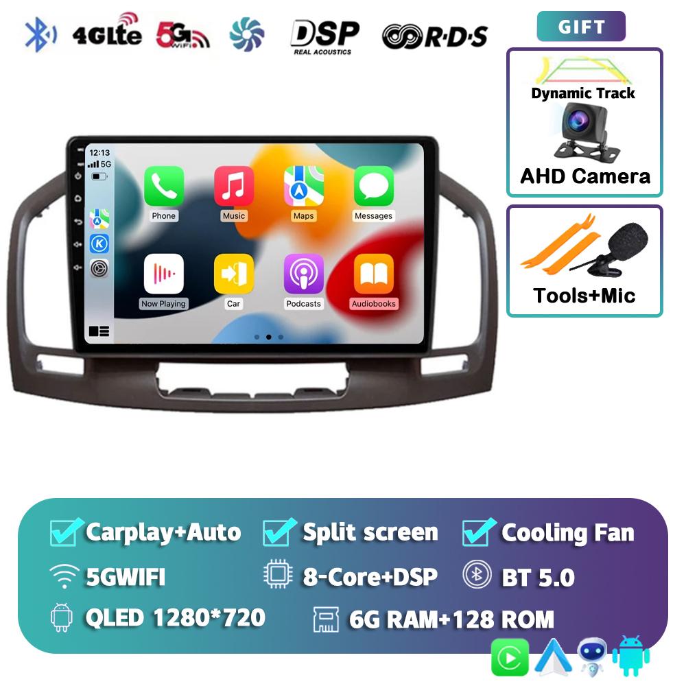 Android 14 Carplay Auto For Buick Regal Opel Insignia 2009 2010 2011 2012 2013 Car Radio Multimedia Player Stereo GPS WIFI+4G BT