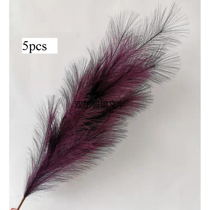 5pcs Extra Large Pampas Grass Stem 120cm Artificial Silk Flower Fluffy Faux Reed Boho Home Wedding Decoration