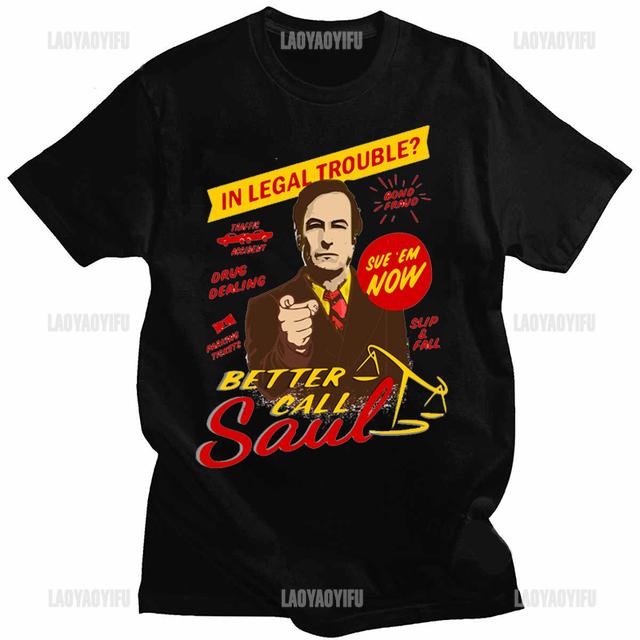 Better Call Saul T Shirt for Men Hamlin Hamlin and Mcgill Novelty Tshirt Goodman Drama Legal Tv Series Camisetas Wholesale
