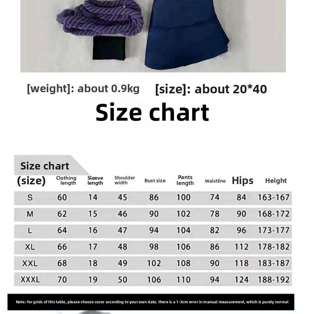 Anime Uchiha Sasuke Cosplay Kostým top kalhoty pásek Cos Konvent dárek pro dospělé Unisex verze