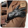 JIUMU Men's Warm Genuine Leather Touchscreen Gloves