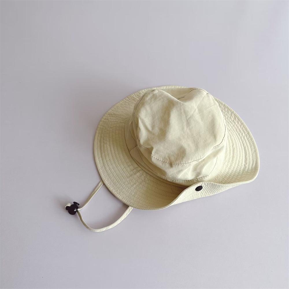 Children Bucket Hats Summer Solid Color Sunhat Kids Sunshade Fishing Caps Boys Girls Outdoor Autumn Fashion Beach Cap New Visor