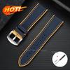 Premium TPU Rubber Nylon Sailcloth Hybrid Watch Strap 18mm 19mm 20mm 21mm 22mm 24mm for Casio for Seiko Band Waterproof Bracelet