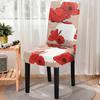 Red Series Flower Pattern Elastic All -Inclusive Dining Chair Cover Dust -Proof Washable Gaming Chair Protector Room Decor