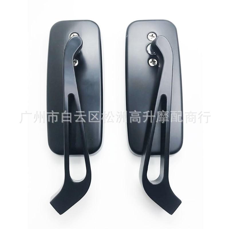 Aluminum Rectangular Rearview Mirror Motorcycle Scooter Harley Style Retro Custom Bike
