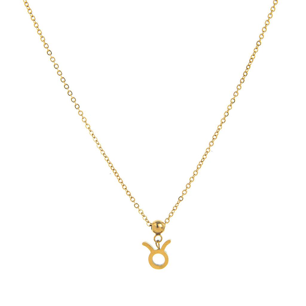 Stainless Steel 12 Constellation Pendant 12 Constellation Symbol Pendant Necklace Bracelet Furnace Vacuum Plating Color Retention