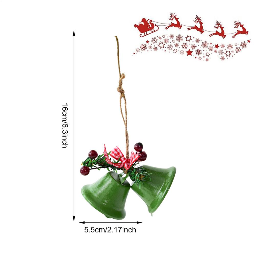 

Christmas Ornaments 4 Piece Vintage Metal Hangable Charm Ornamental Bell For Fireplace Window Living Room Tree Door Wreath Others