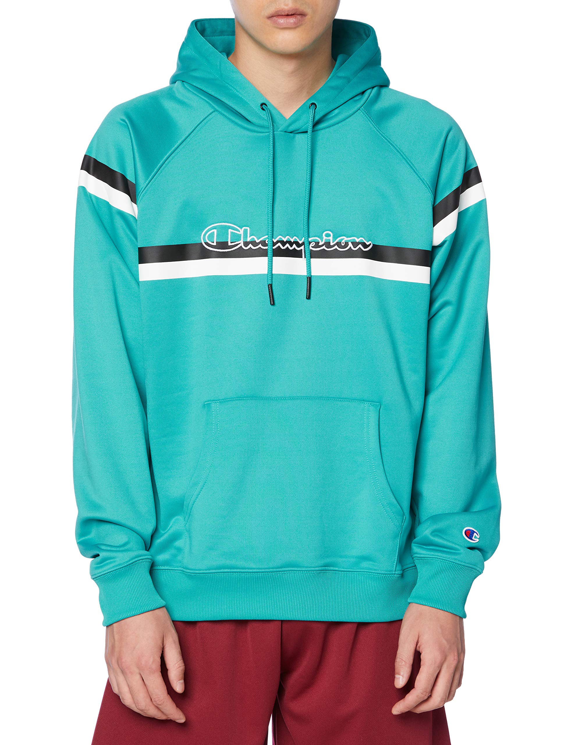 

Champion SPORTS Japan Size M to Japanese size C3-SS111 Men s Hoodie, Emerald, (equivalent M)