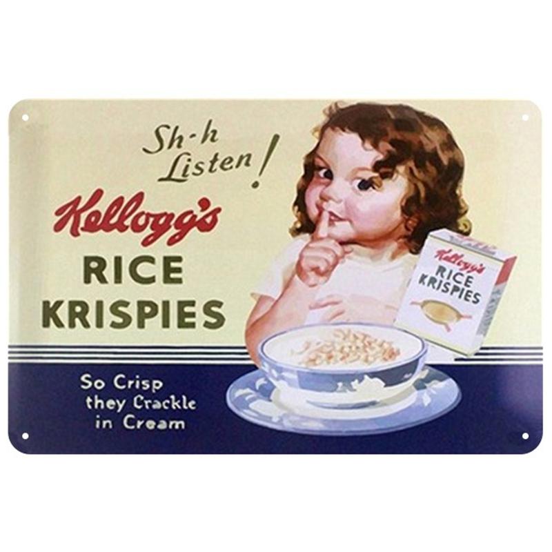 Fruit Bakery Dessert Metal Tin Signs Sweet Plaque Kitchen Wall Art Iron Painting Pub Plaque Club Bar Restaurant Decor Plate